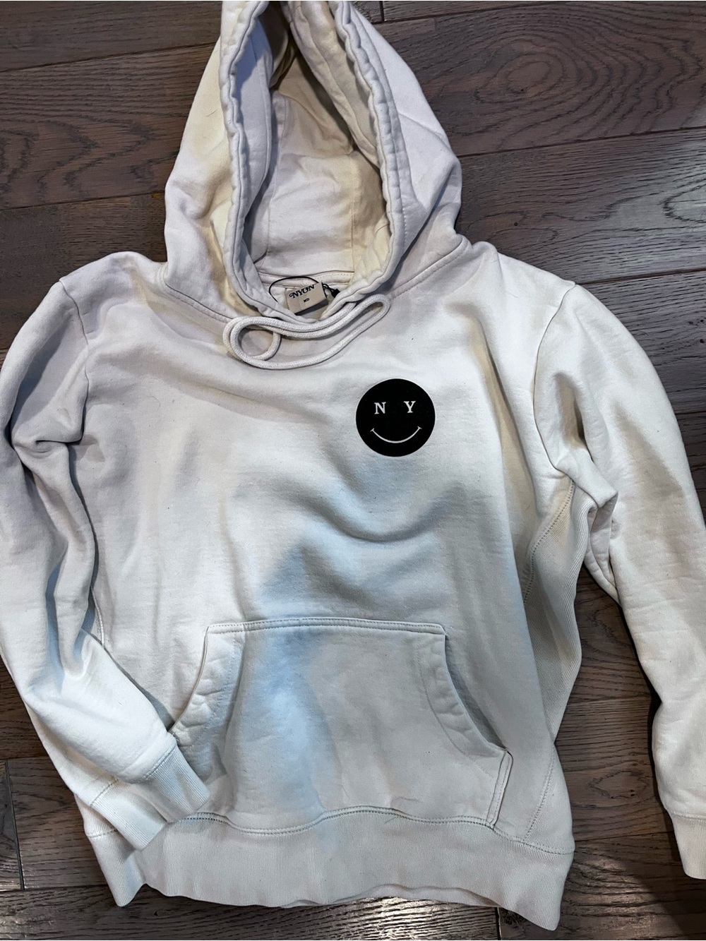 New York or Nowhere Cream and Black Pullover Hoodie - Picture 2 of 4